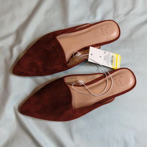 NWT - Size 8 - A New Day - Fauxe Suede Mules